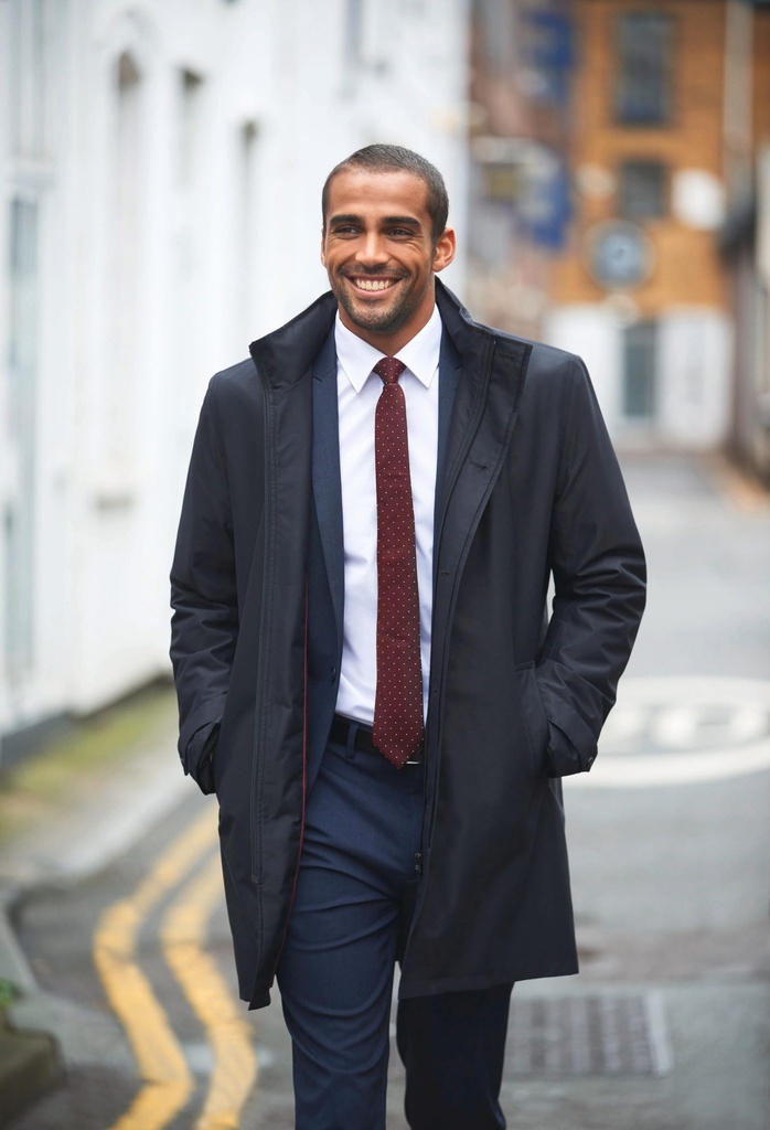 [BT9887-Black-36 uk] Manteau imperméable Chicago (BT9887) (36 uk)