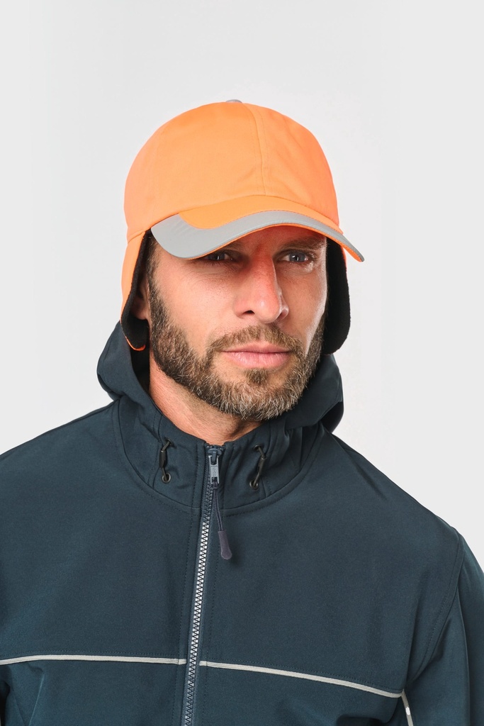 Casquette hiver fluorescente - 6 panneaux (WKP122)