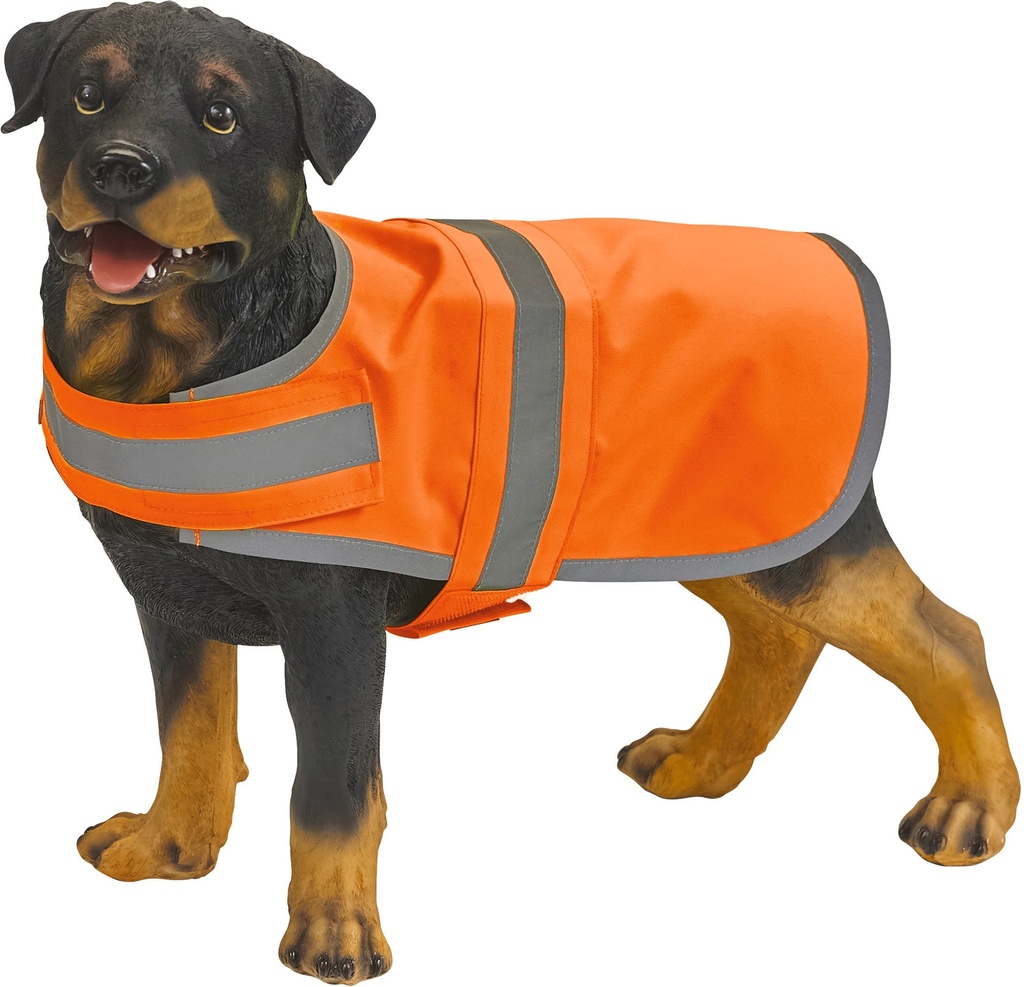 [YHVDW15-Hi vis orange-S] Gilet réfléchissant pour chien (YHVDW15) (Hi vis orange, S)