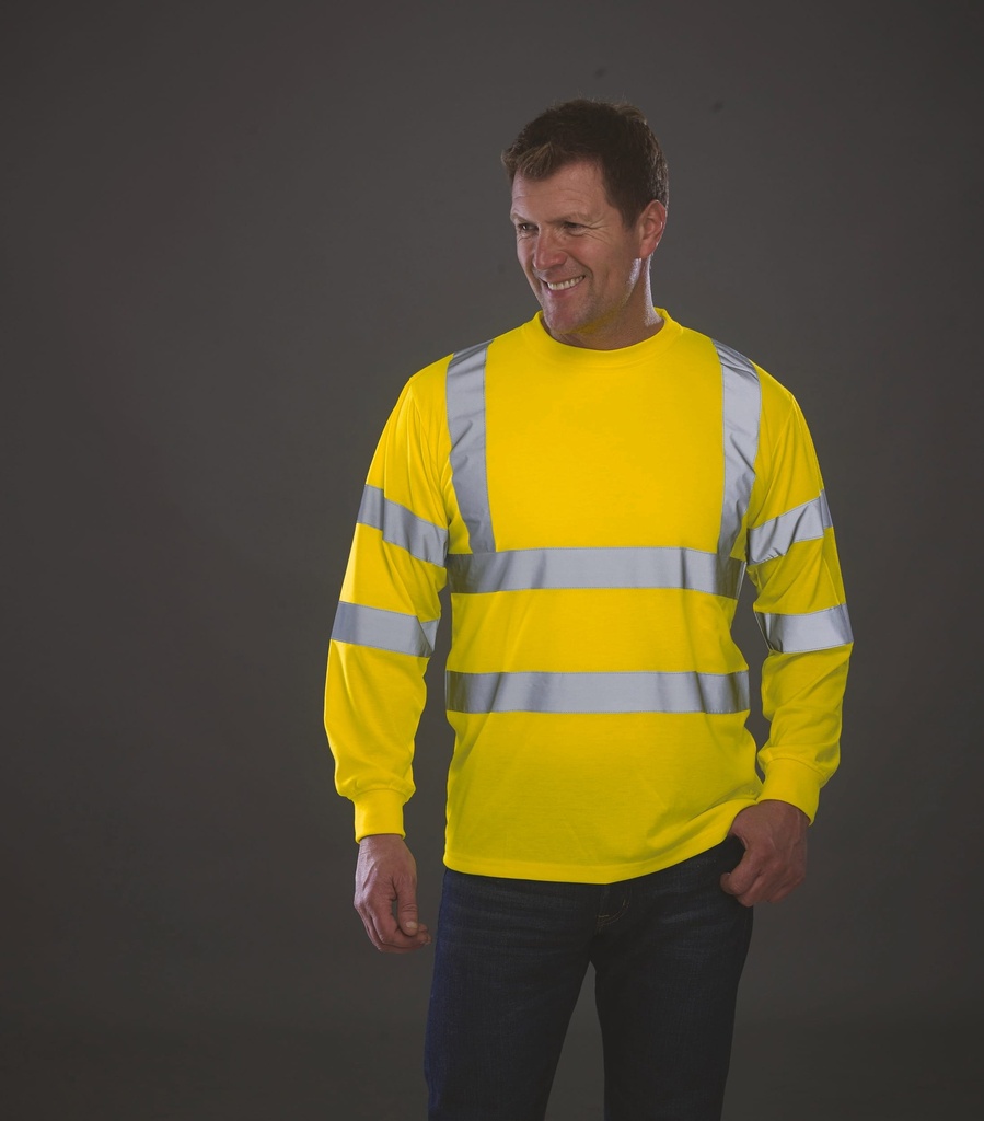 T-shirt haute visibilité manches longues (YHVJ420)