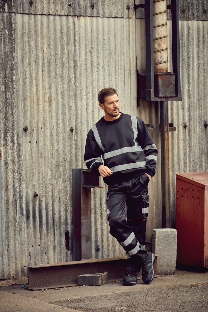 Sweat-shirt haute visibilité col rond (YHVJ510)