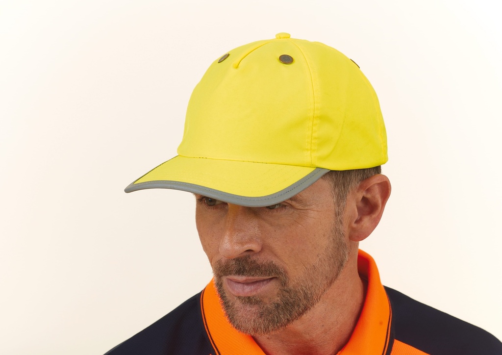 [YTFC100-Orange-One size] Casquette de protection 5 panneaux (YTFC100) (Orange)