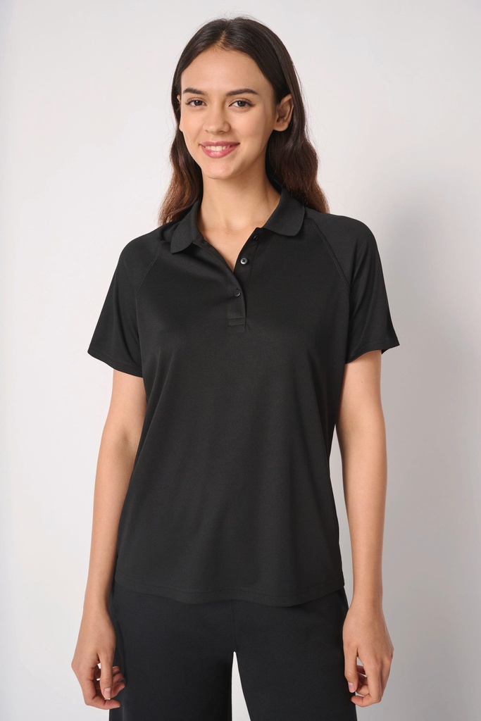 [IB201-Ideal atoll blue-S] Polo sport femme (IB201) (Ideal atoll blue, S)