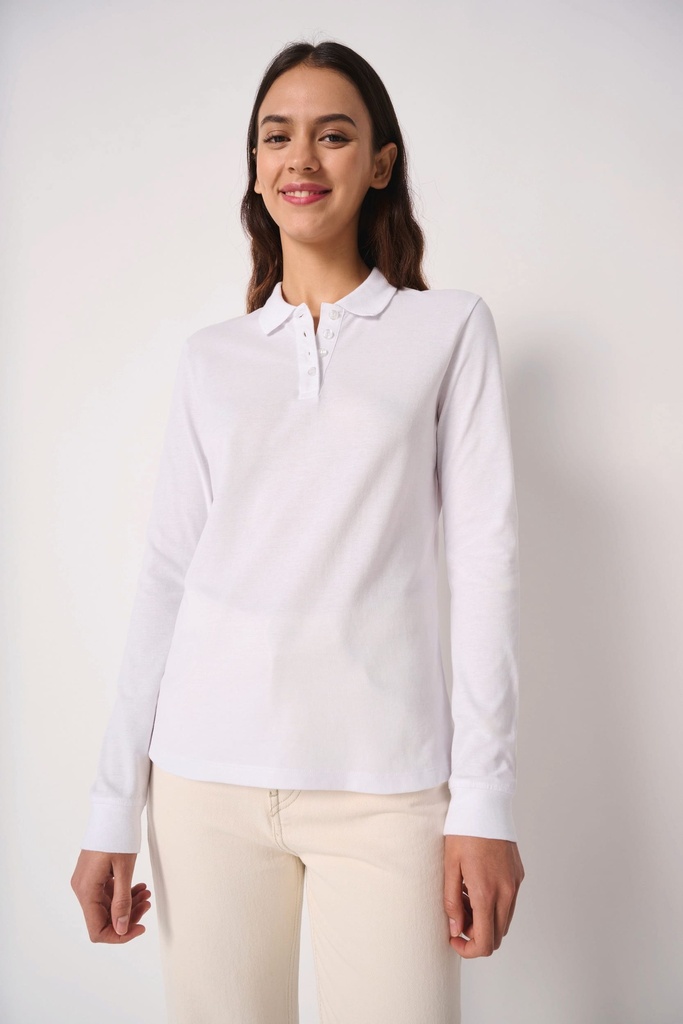 Polo piqué LSL femme (IB291)
