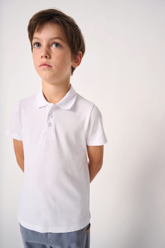 [IB297-Ideal atoll blue-4/6 ans] Polo piqué enfant (IB297) (Ideal atoll blue, 4/6 ans)