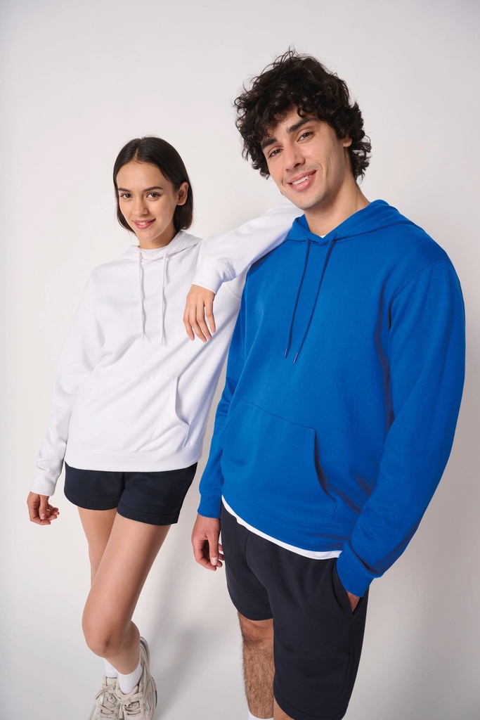 [IB402-Ideal black-S] Sweat-shirt à capuche unisexe (IB402) (Ideal black, S)