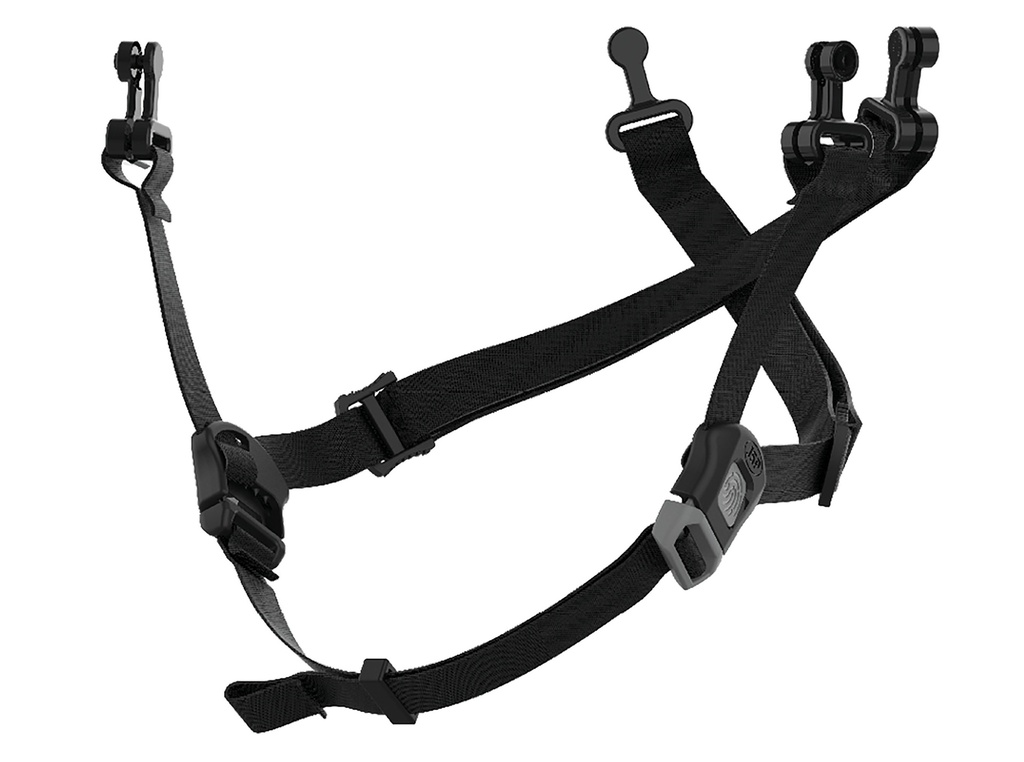 [JSAHV220-Noir-One size] Jugulaire Baseworker™ 4-Point (JSAHV220)