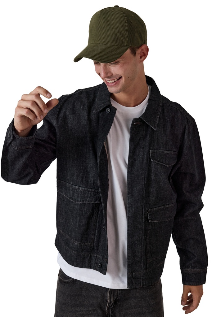 [KP250-Sand-One size] Casquette 5 panneaux en velours (KP250) (Sand)