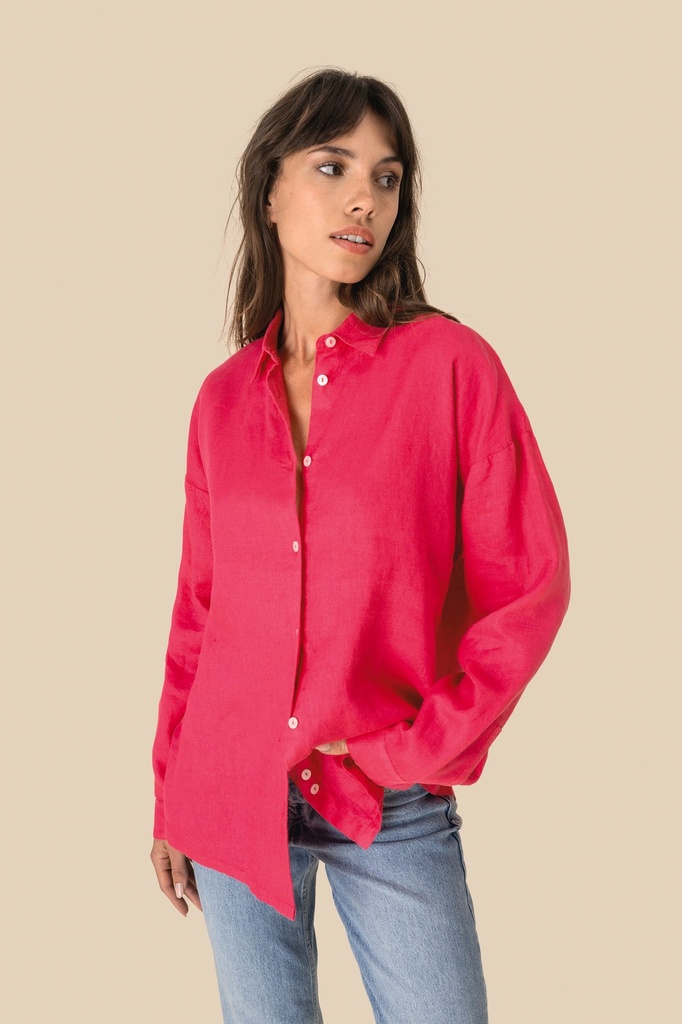 Chemise oversize en lin femme (SP501)