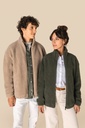 Sweat-shirt zippé à épaules tombantes en sherpa unisexe (SP404)