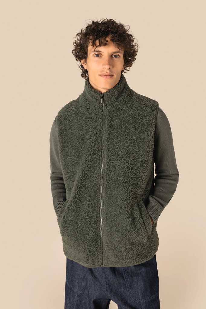 Veste sans manches en sherpa homme (SP603)