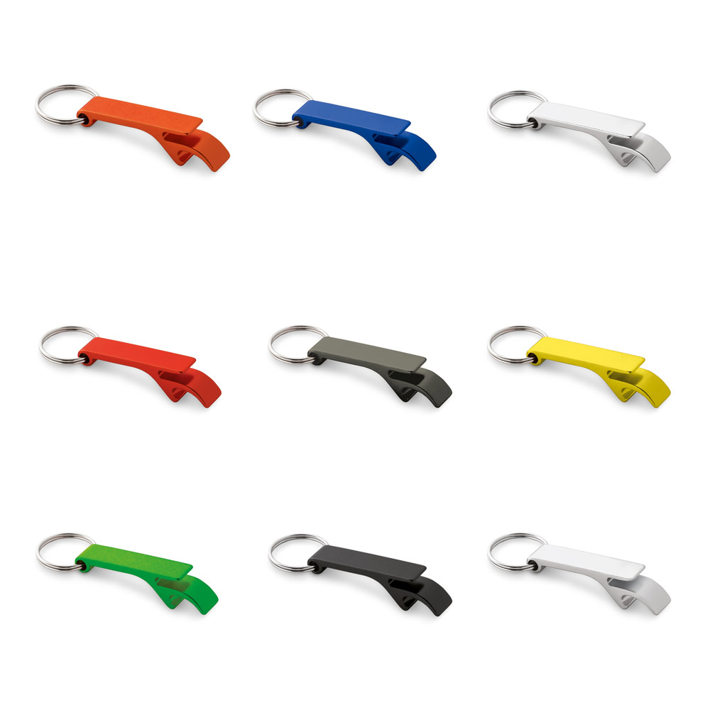 Pack porte-clés décapsuleurs personnalisés — BAITT, aluminium (100 exemplaires)